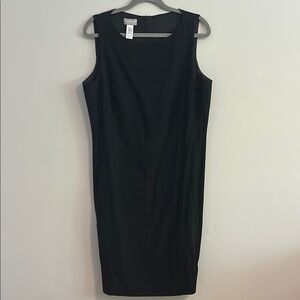 Liz Claiborne Black Sleeveless Sheath Dress